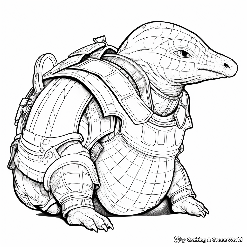 African Armadillo Coloring Pages: Ideal for Explorer Minds 3
