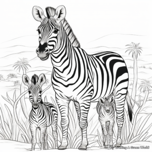 African Safari Animals Coloring Pages 2
