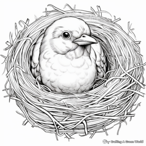 African Weaver Bird Nest Coloring Pages 4