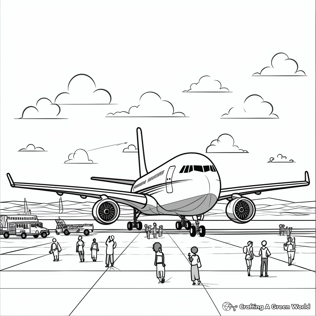 Air Show Spectacular Coloring Pages 1