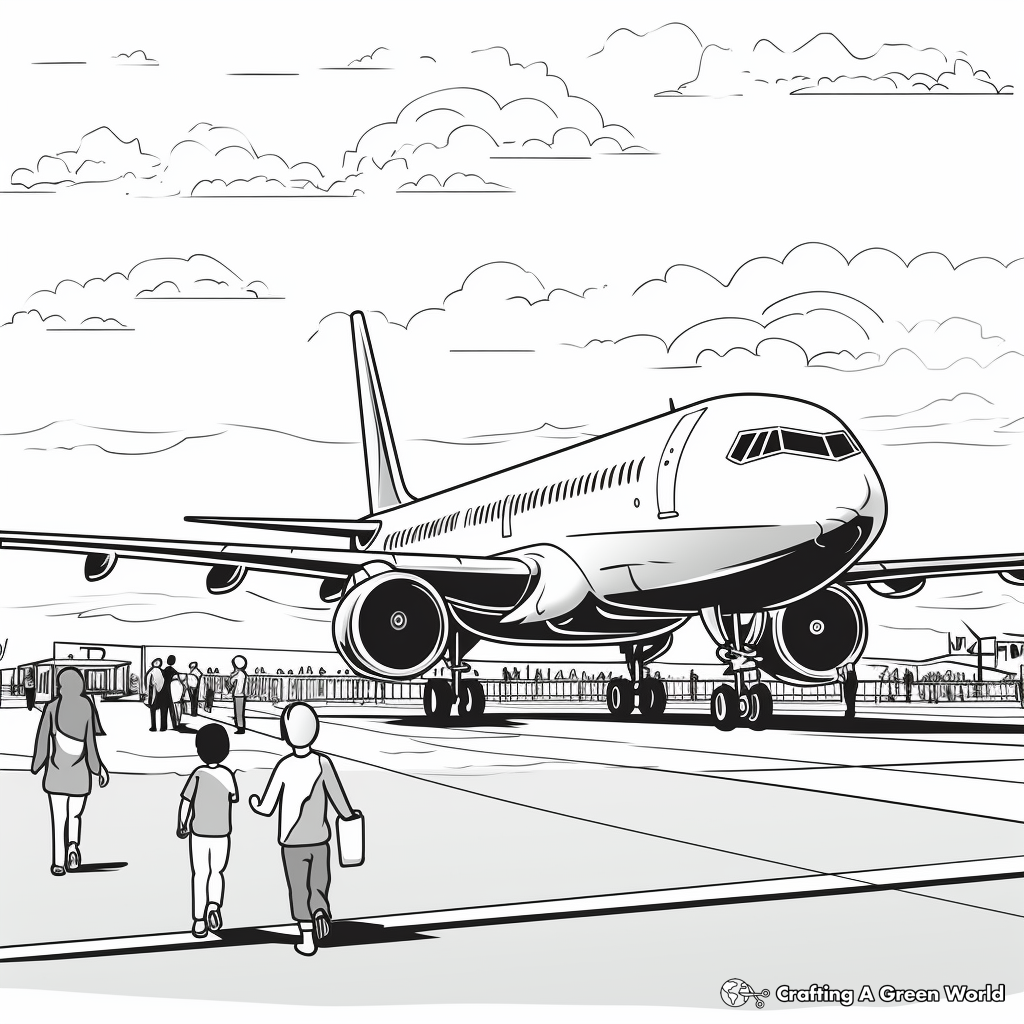 Air Show Spectacular Coloring Pages 4
