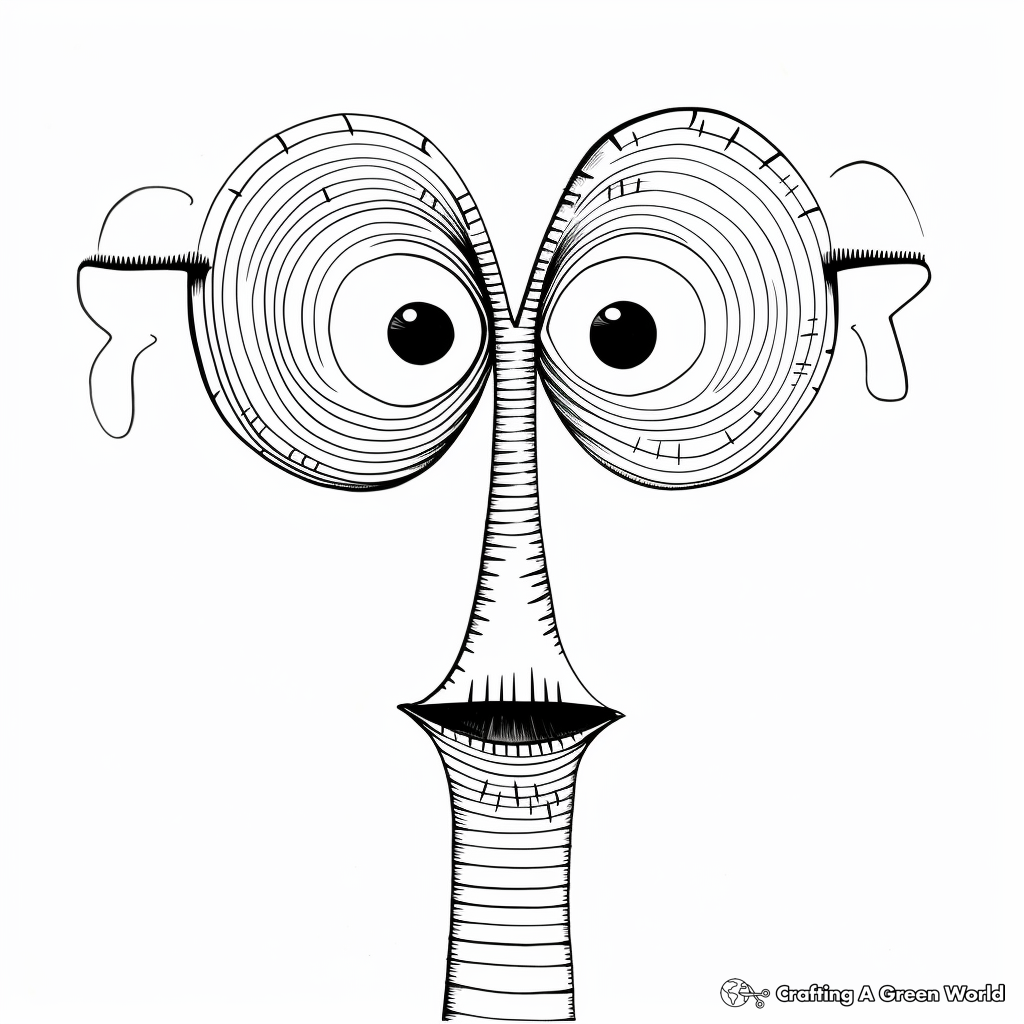 Aliens with Unique Noses Coloring Pages 3