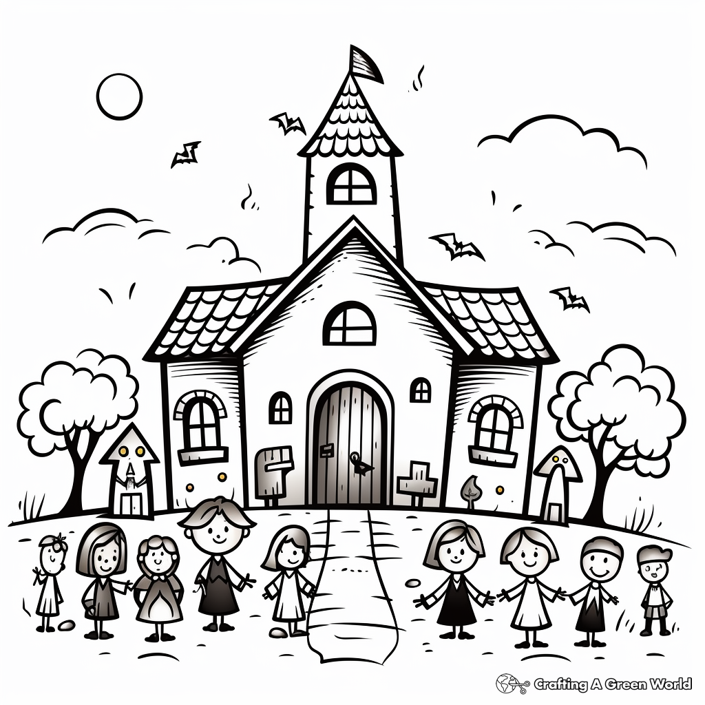 All Saints Day Cathedrals and Churches Coloring Pages 2