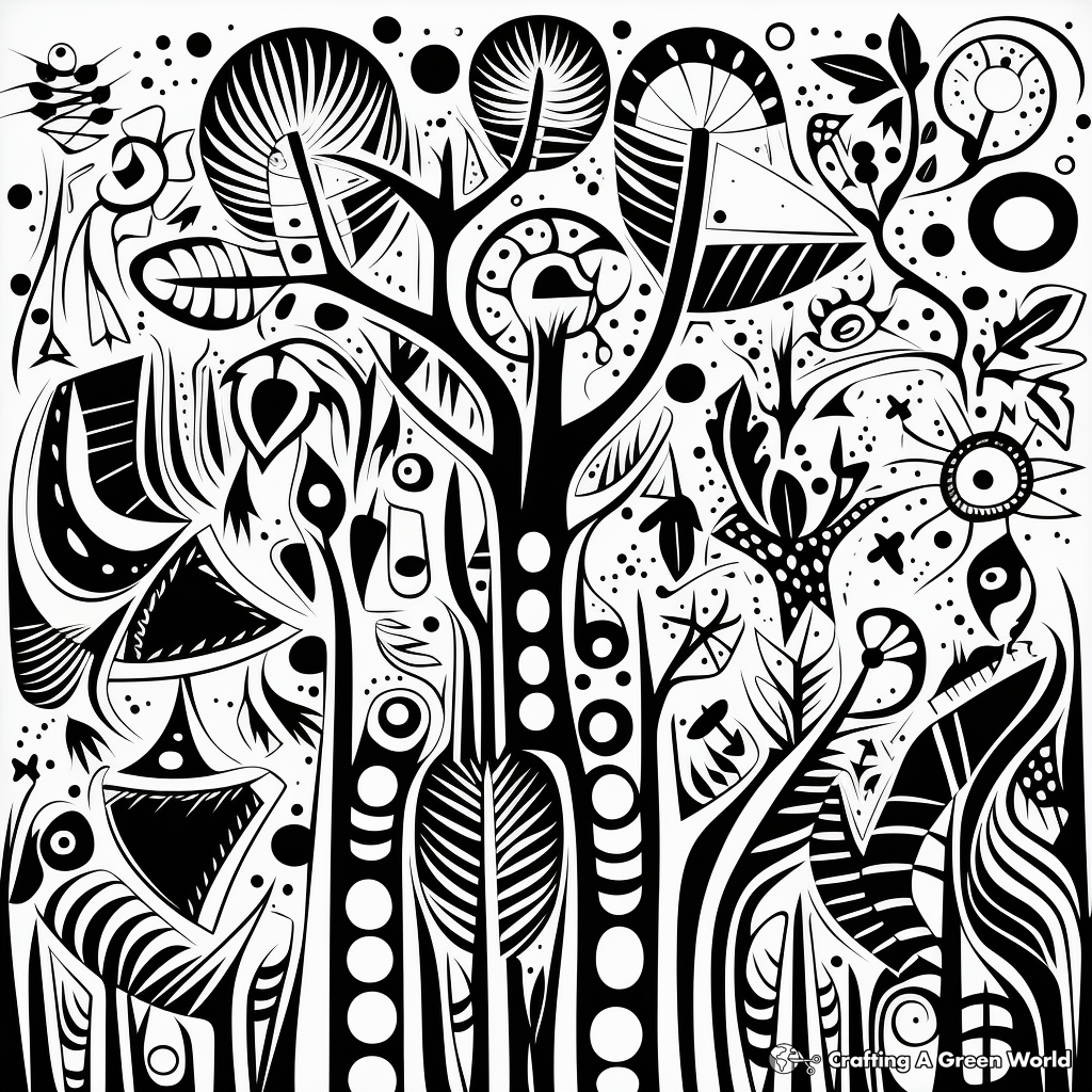 Alluring Abstract Patterns Coloring Pages 2