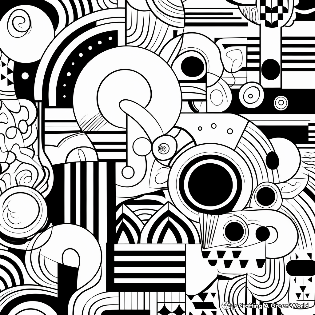 Alluring Abstract Patterns Coloring Pages 3