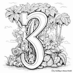 Alphabet and Number Coloring Pages for Early Learners 4