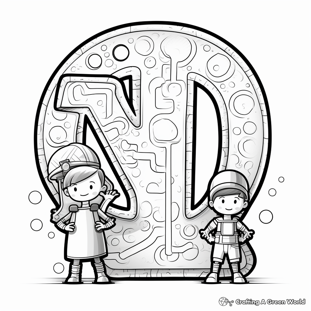 Alphabet and Vowel Pairing Coloring Pages 4