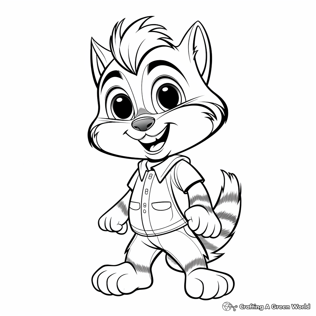 Alvin and the Chipmunks Cartoon Coloring Pages 1