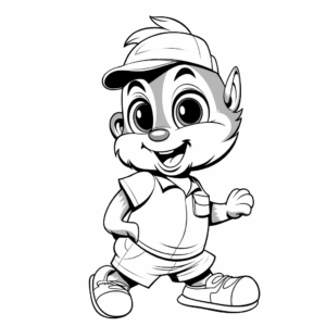Alvin and the Chipmunks Cartoon Coloring Pages 3