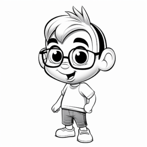 Alvin and the Chipmunks Cartoon Coloring Pages 4