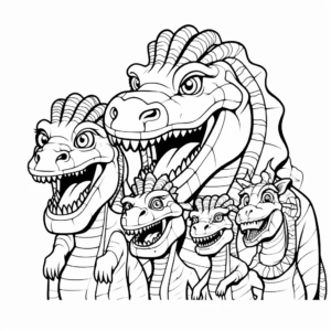 Amargasaurus Family Coloring Pages 4