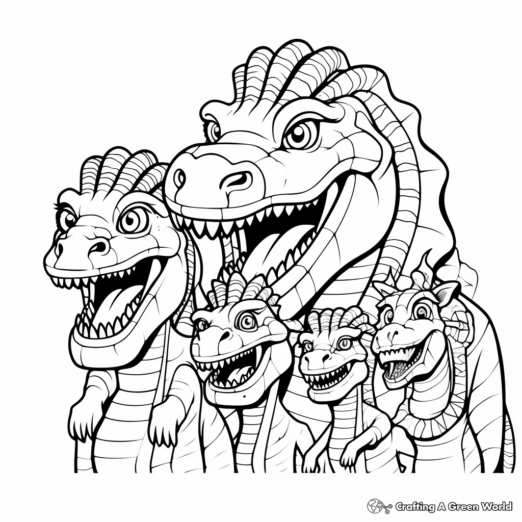 Amargasaurus Family Coloring Pages 4