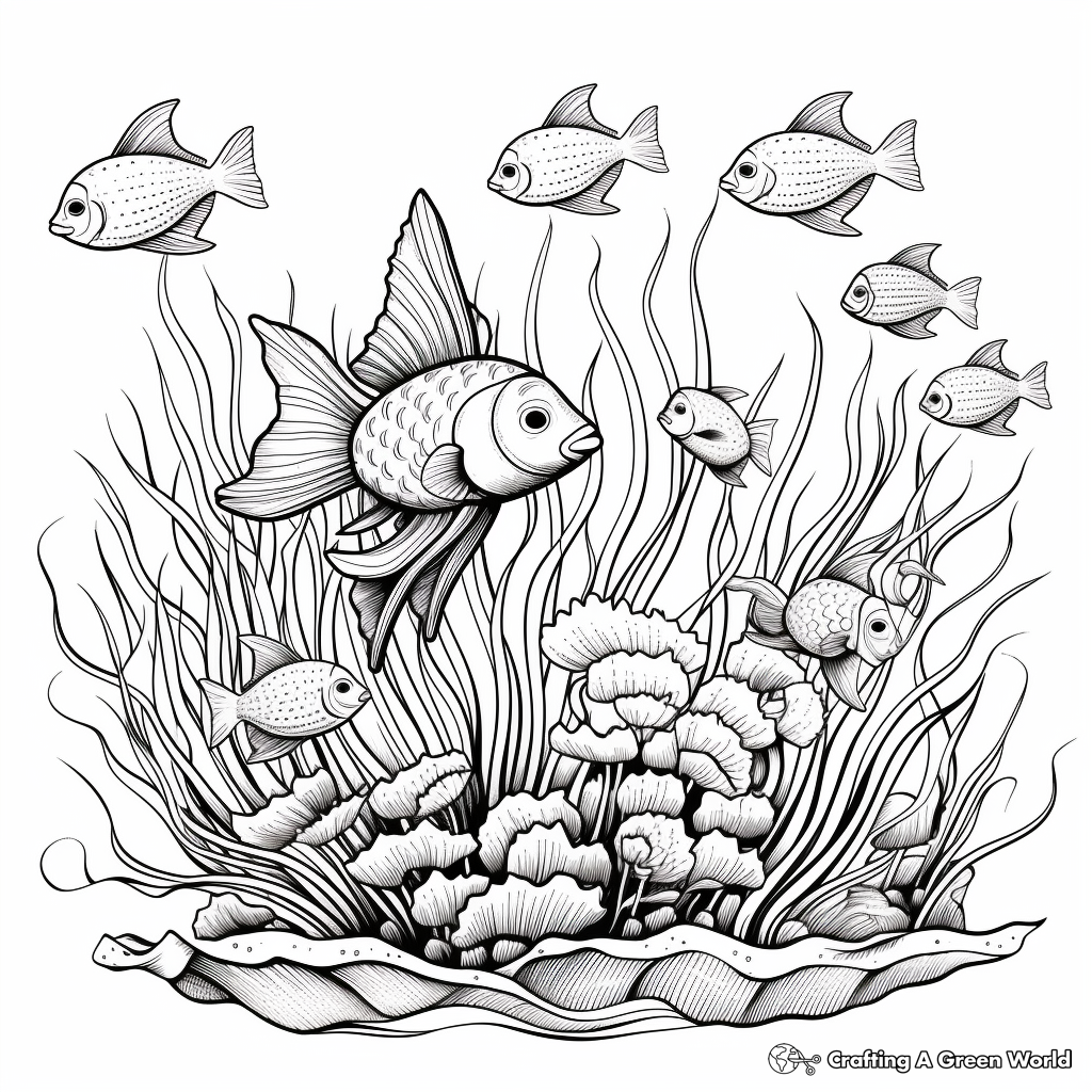 Amazing Aquatic Life Coloring Pages 1