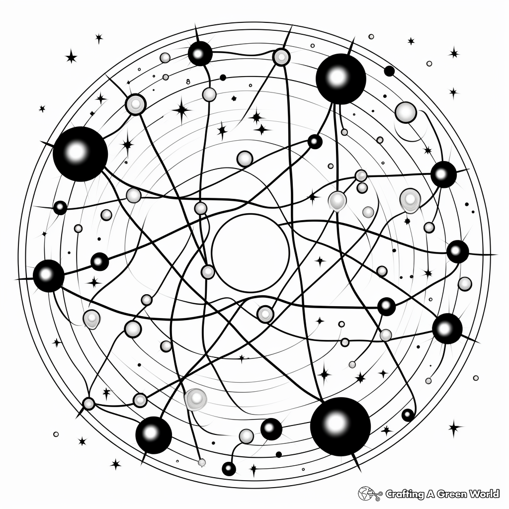 Amazing Cosmic Web Galaxy Coloring Pages 2