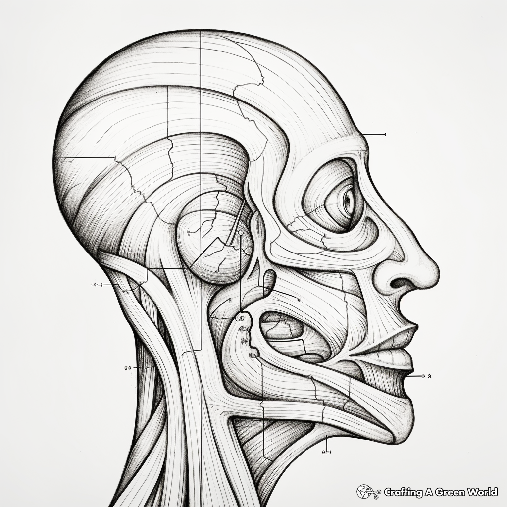 Anatomy-Based Human Nose Coloring Pages 3