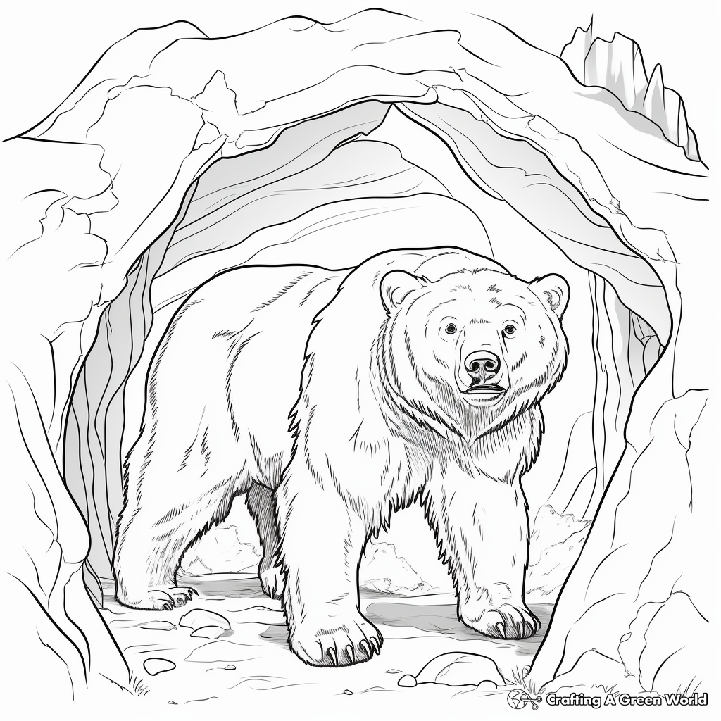 Ancient Cave Bear Coloring Pages for History Enthusiasts 4