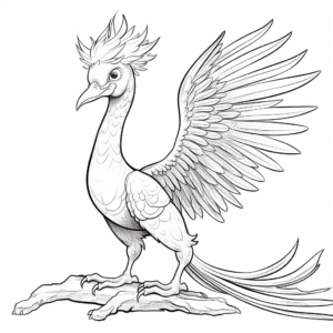 Ancient Chinese Microraptor Artifact Coloring Pages 1