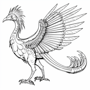 Ancient Chinese Microraptor Artifact Coloring Pages 4