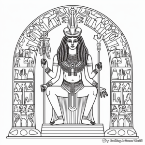 Ancient Egyptian Gods and Goddesses Coloring Pages 4