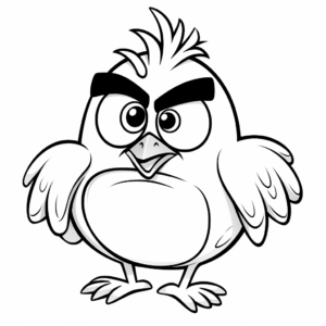 Angry Birds Themed Coloring Pages for Fans 1