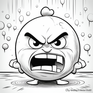 Angry Faces Coloring Pages for Stress Relief 3
