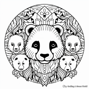Animal-Themed Mandala Coloring Pages 2