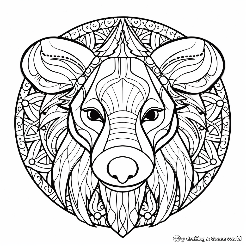 Animal-Themed Mandala Coloring Pages 4