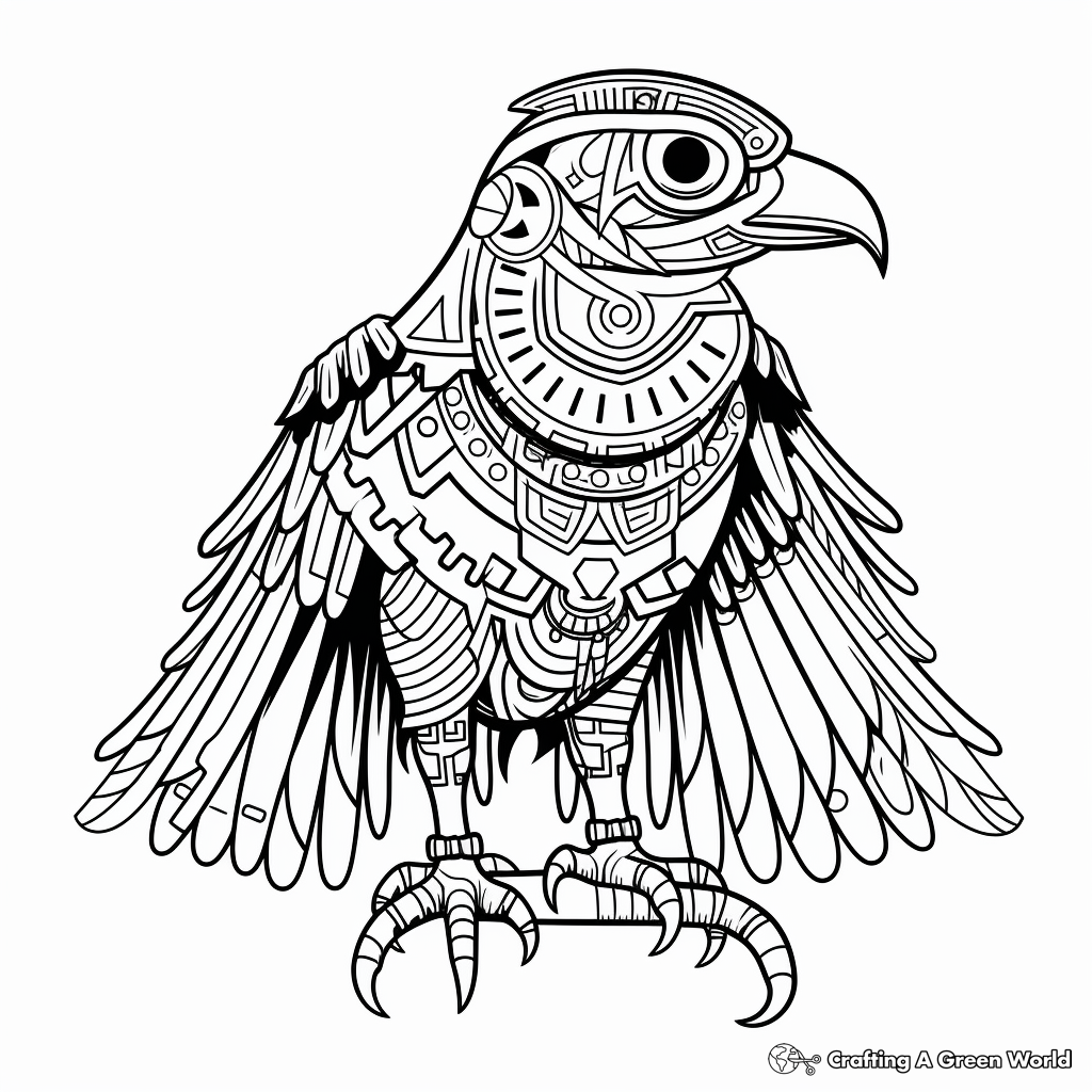 Animal Totem: Raven Spirit Coloring Pages 2