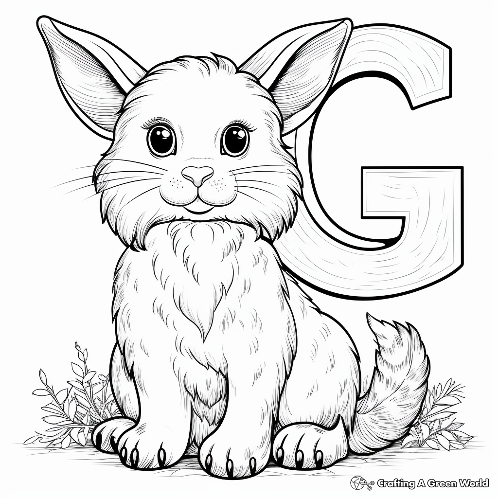 Animals that Start with G Coloring Pages 4