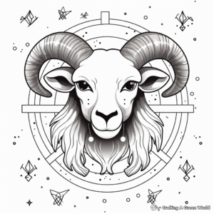 Animated Aries Constellation Coloring Pages 1
