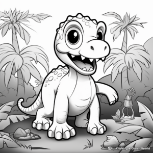 Animated T-Rex Dinosaur Coloring Sheets 3