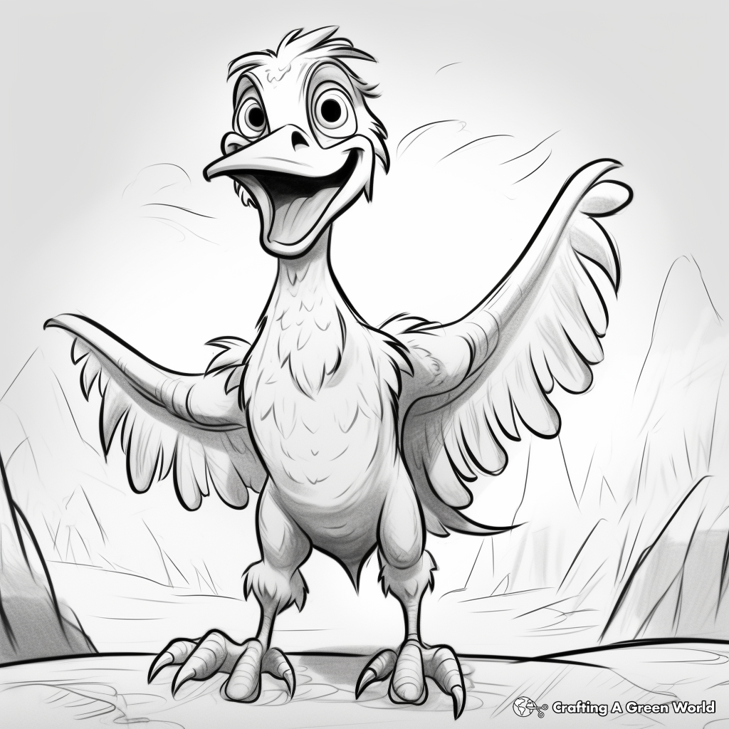 Animated Utahraptor Coloring Page for Fun 1