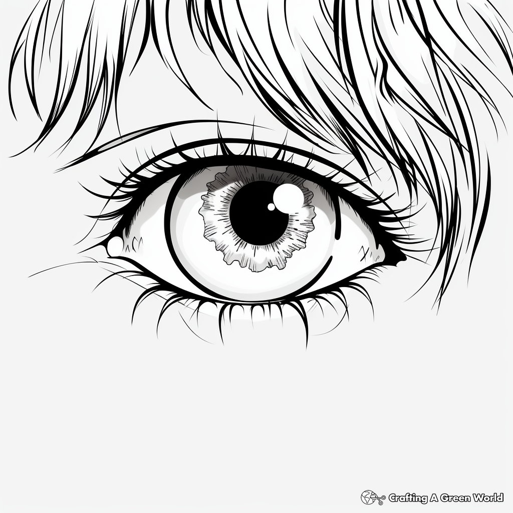Anime Eye Styles Coloring Pages 1