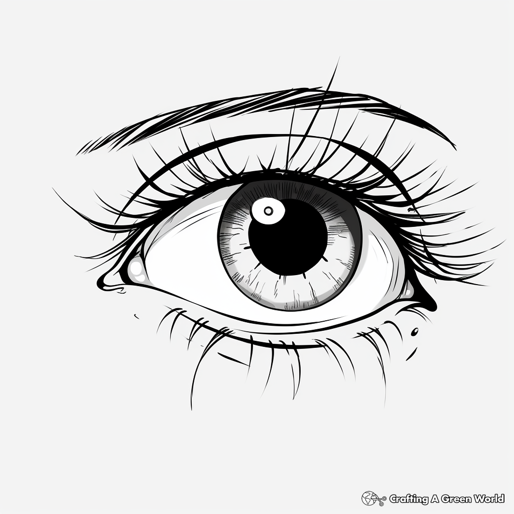 Anime Eye Styles Coloring Pages 2