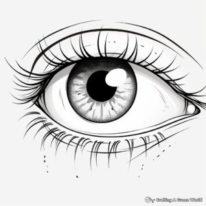 Anime Eye Styles Coloring Pages 4