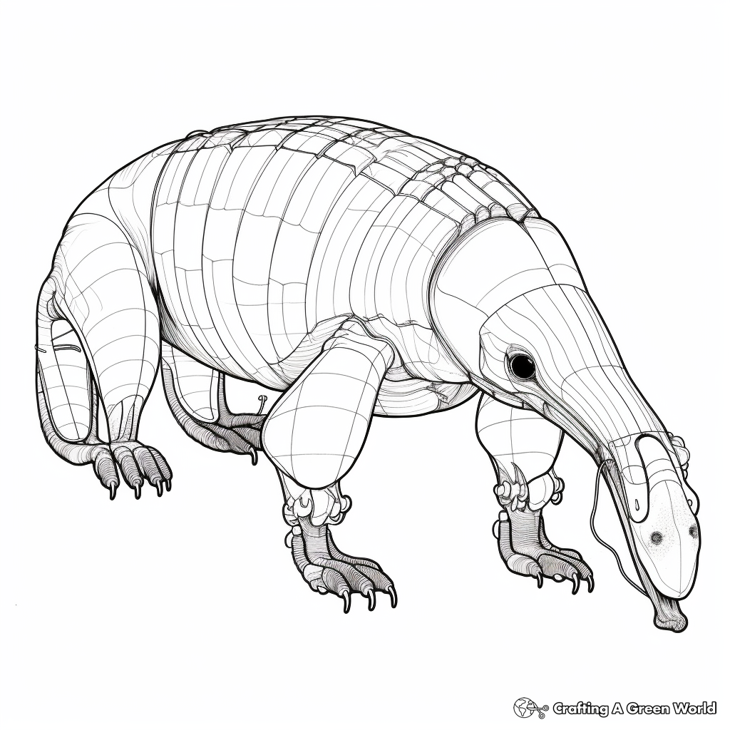 Anteater Anatomy Coloring Pages 3