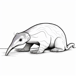 Anteater in Action Coloring Pages 2