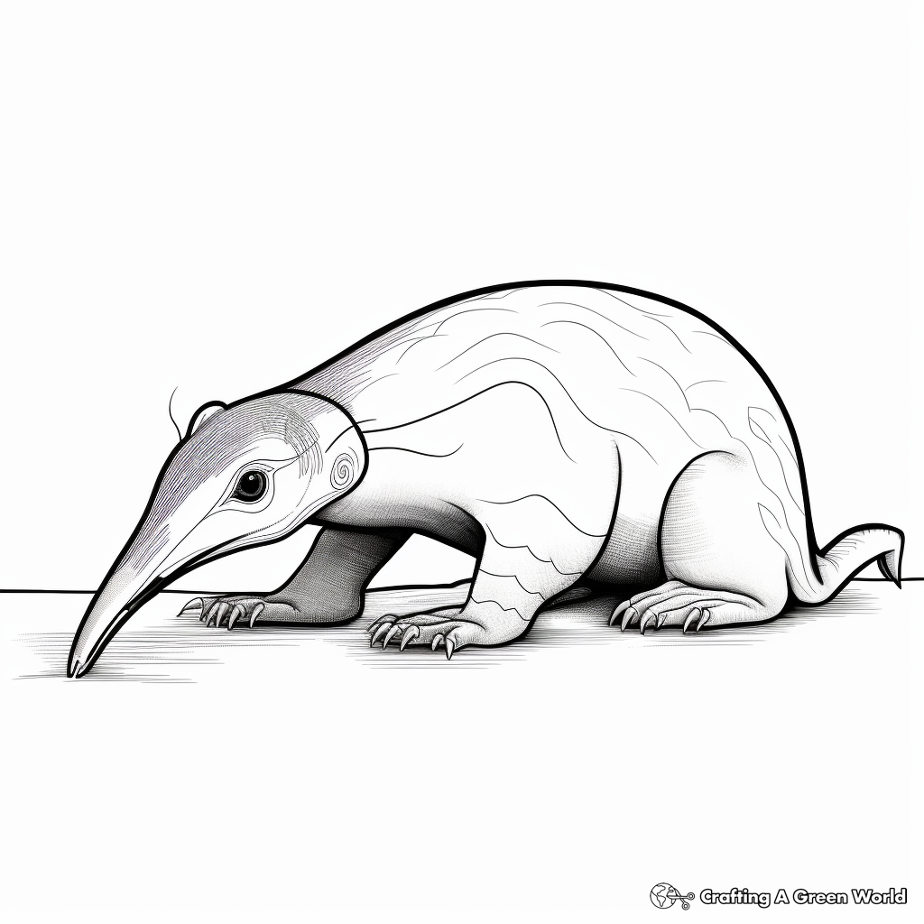 Anteater in Action Coloring Pages 2