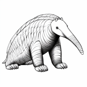 Anteater in the Wild Coloring Pages 1