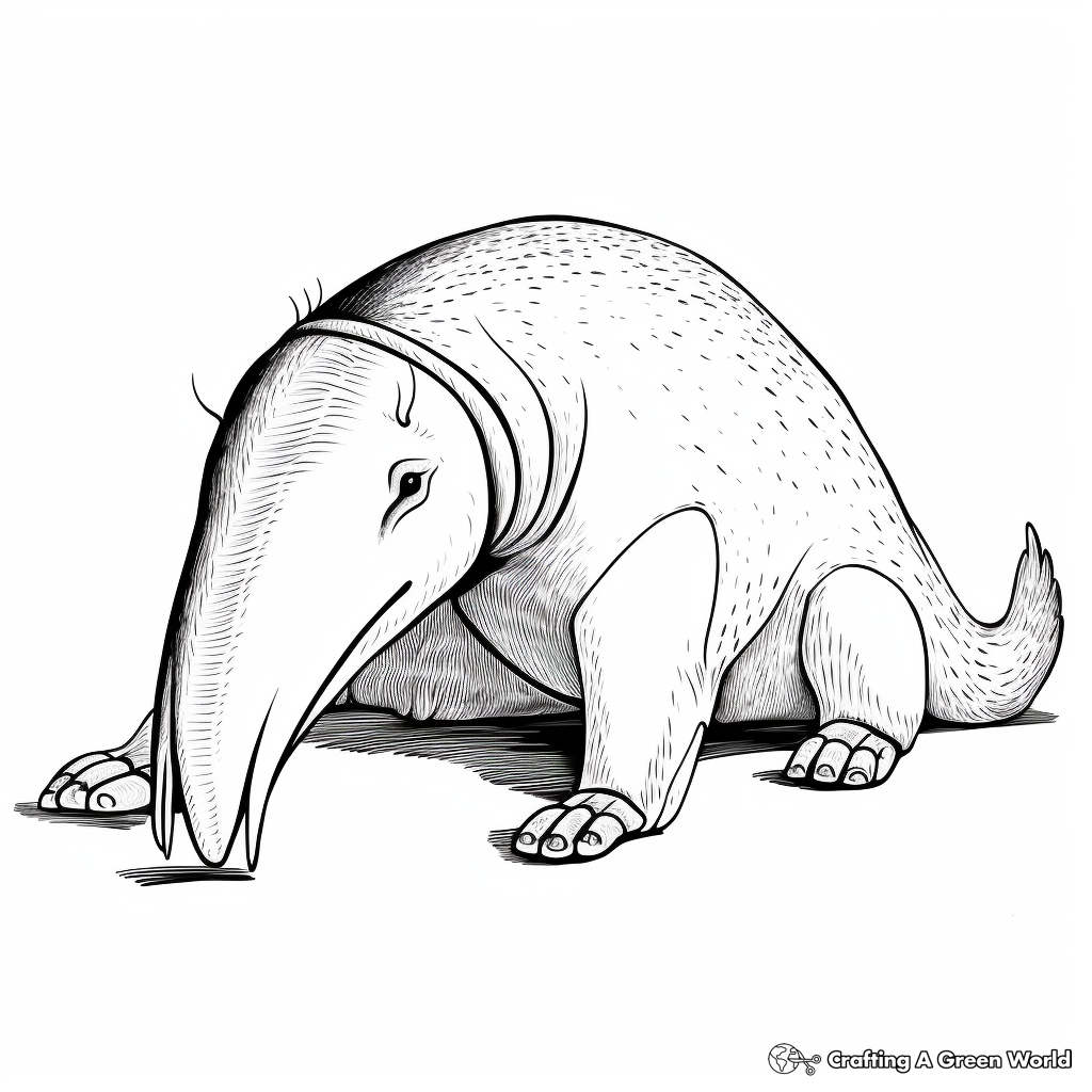Anteater in the Wild Coloring Pages 2