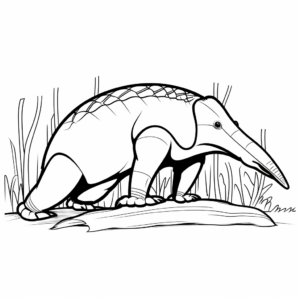 Anteater in the Wild Coloring Pages 3