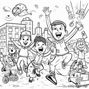 April Fools Day Celebrations Coloring Pages 1