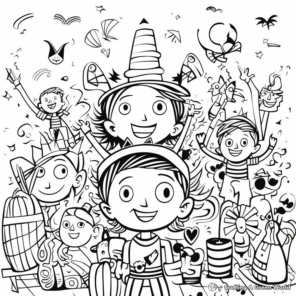 April Fools Day Celebrations Coloring Pages 2
