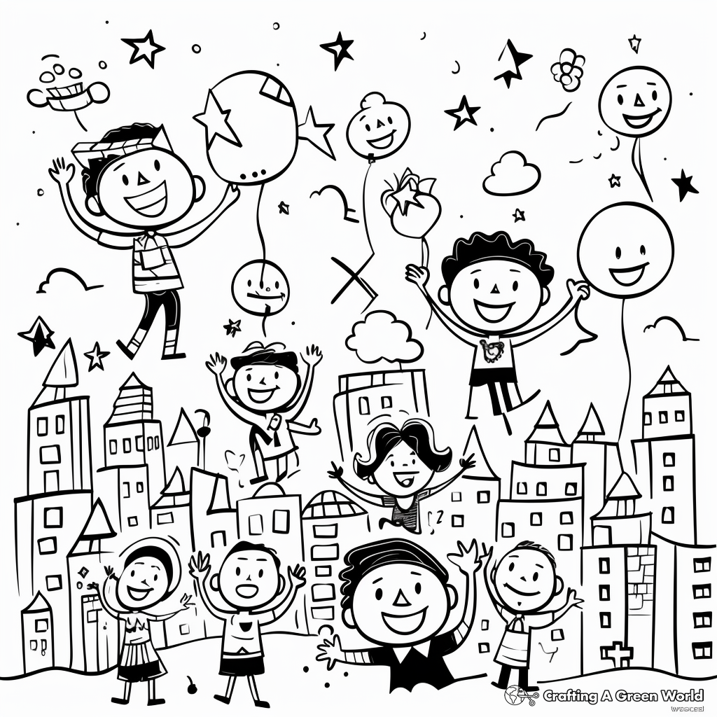 April Fools Day Celebrations Coloring Pages 4