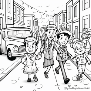 April Fools Day Parade Coloring Pages 2
