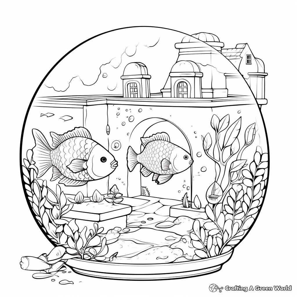 Aquarium Coloring Pages for School Projects 1