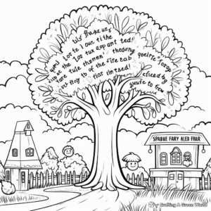 Arbor Day Coloring Pages With Inspirational Quotes 1