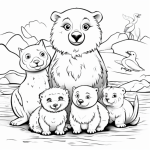 Arctic Animals Coloring Pages: For Frosty Fun 1
