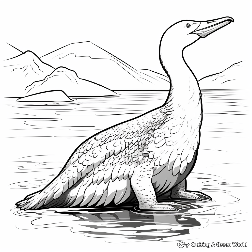 Arctic Loon Coloring Pages for Creative Minds 2