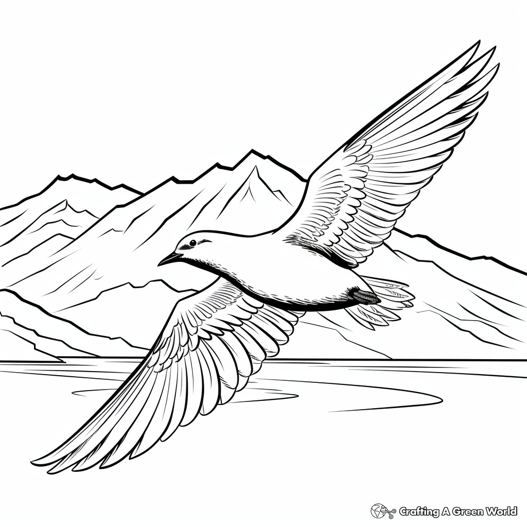 Arctic Tern Migration Coloring Pages 2